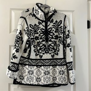 Over sized anthropologie quarter zip sweater